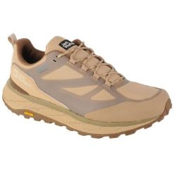 Buty Jack Wolfskin Terraventure Texapore Low M 4051621-5156 beżowy. Brązowe buty trekkingowe męskie z materiału, bez zapięcia, trekkingowe. Za 750.19 zł.