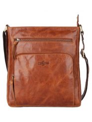 SPARWELL Skórzana torebka "Adrian" w kolorze jasnobrązowym - 25 x 28 x 5 cm rozmiar: onesize. Brązowe torebki klasyczne damskie SPARWELL, bez wzorów, z materiału, bez dodatków. Za 217.99 zł.