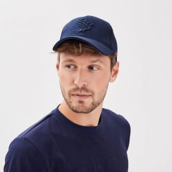 Czapka Gaze Jivago. Niebieskie czapki męskie GAZE, bez wzorów, eleganckie. Za 206.00 zł.