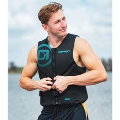 Kamizelka asekuracyjna do sportów wodnych męska Obrien Blue 50 N. Czarne kamizelki męskie O'BRIEN, m. Za 399.99 zł.