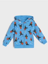 Bluza z kapturem ze wzorkiem Bing - niebieski. Niebieskie bluzy i bluzki niemowlęce Sinsay, bez wzorów, bez ramiączek, z kapturem. Za 25.99 zł.