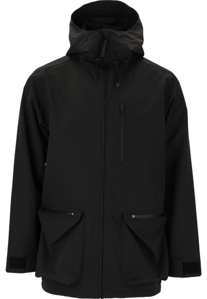 Kurtka z kapturem SOS Tulum. Czarne kurtki męskie SOS, l, bez wzorów, z materiału, eleganckie, z kapturem. Za 747.00 zł.