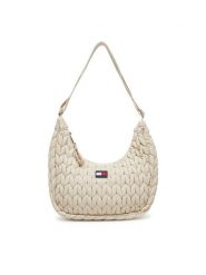 Tommy Jeans Torebka Tjw Urban Quilted AW0AW17546 Beżowy. Brązowe listonoszki damskie Tommy Jeans, bez wzorów, z jeansu, bez dodatków. Za 309.99 zł.