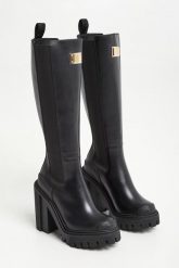 Kozaki skórzane DOLCE & GABBANA. Kozaki damskie Dolce & Gabbana, bez obcasa. W wyprzedaży za 5,249.25 zł.