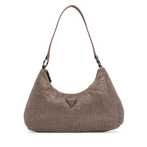 Torebka Guess. Brązowe torebki klasyczne damskie Guess, z aplikacjami, bez dodatków. Za 544.99 zł.