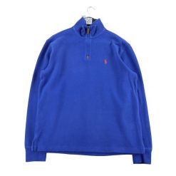 Second life - Polo Ralph Lauren męski sweter półgolf rozpinany - Jak nowy. Fioletowe kardigany męskie Ralph Lauren, l, bez wzorów, eleganckie, bez kołnierzyka. Za 255.56 zł.