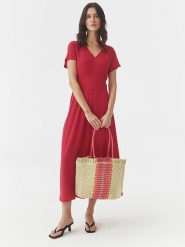 TATUUM Shopper bag w kolorze beżowo-różowym - 46 x 32 x 11 cm rozmiar: onesize. Brązowe shopper bag damskie Tatuum, bez wzorów, z materiału, na ramię, bez dodatków. Za 116.59 zł.