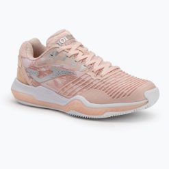 Buty do tenisa damskie Joma Point Lady C pink. Czerwone buty sportowe na co dzień damskie Joma, bez wzorów, z materiału, tenisowe. Za 359.99 zł.
