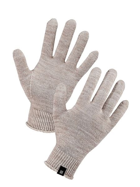 Norfolk Wełniane rękawiczki w kolorze beżowym rozmiar: S/M. Brązowe rękawiczki damskie Norfolk, bez wzorów, prążkowane. Za 45.95 zł.