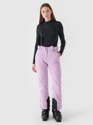 4F Spodnie narciarskie membrana 5000 damskie - fioletowe XXL. Fioletowe spodnie materiałowe damskie 4f, bez wzorów, z dzianiny, sportowe. Za 299.99 zł.