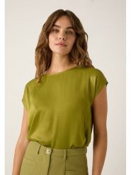 More & More Bluzka w kolorze zielonym rozmiar: 40. Zielone bluzki damskie MORE & MORE, bez wzorów, bez kołnierzyka, bez ramiączek. Za 119.95 zł.