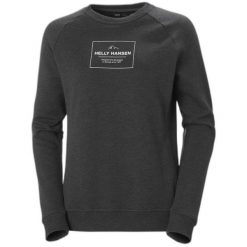 Damski bawełniany sweter Helly Hansen F2F organic. Czarne swetry klasyczne damskie Helly Hansen, xl, z bawełny, bez kołnierzyka. W wyprzedaży za 199.00 zł.