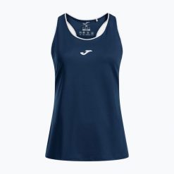 Koszulka tenisowa damska Joma Torneo Tank Top W. Niebieskie bluzki sportowe damskie Joma, s, z elastanu, bez kołnierzyka, bez ramiączek. Za 83.99 zł.