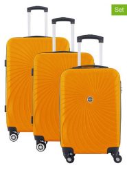 Geographical Norway 3-częściowy zestaw "Sunlighteo" w kolorze pomarańczowym rozmiar: onesize. Pomarańczowe walizki Geographical Norway, bez wzorów, z materiału. Za 347.99 zł.