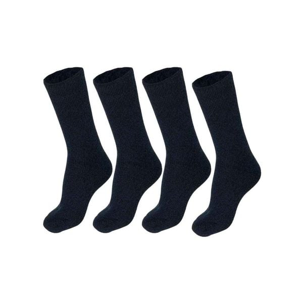 Damskie Skarpety Termiczne - 4 Pary - Granatowe. Niebieskie skarpetki damskie HEAT KEEPER, bez wzorów, z elastanu. W wyprzedaży za 182.06 zł.