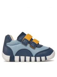 Geox Sneakersy B Iupidoo B3555C 01454 CE4F4 Granatowy. Niebieskie trampki i tenisówki chłopięce Geox, bez wzorów, z materiału, bez zapięcia. Za 219.99 zł.