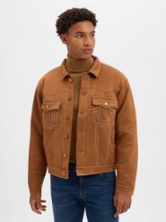 True Religion Kurtka Mężczyźni brązowy, S. Brązowe kurtki męskie True Religion, m, bez wzorów, eleganckie, bez kaptura. Za 999.95 zł.