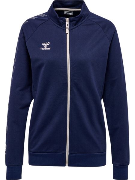 Damska bawełniana bluza dresowa zapinana na zamek Hummel Move Grid. Niebieskie bluzy bez kaptura damskie HUMMEL, m, z bawełny. Za 276.25 zł.