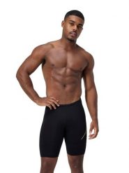 Speedo Kąpielówki "Eco+ Hyperboom" w kolorze czarno-limonkowym rozmiar: 5. Czarne kąpielówki męskie Speedo, bez wzorów, z materiału. Za 95.46 zł.