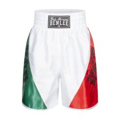 Szorty bokserskie Benlee Bonaventure. Białe szorty męskie Benlee, z materiału, bez kołnierzyka. Za 255.00 zł.