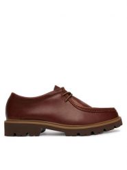 Clarks Półbuty Cleyhill Seam 26186417 Brązowy. Brązowe półbuty męskie Clarks, ze skóry, bez zapięcia. Za 519.99 zł.