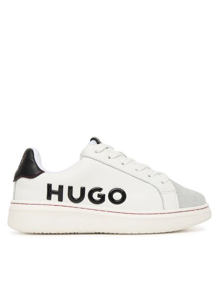 HUGO Sneakersy G01154 M Biały. Białe buty sportowe chłopięce Hugo, bez wzorów, ze skóry, bez zapięcia. Za 336.99 zł.