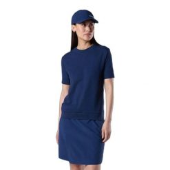 T-shirt damski Rossignol Piqué. Niebieskie t-shirty damskie Rossignol, bez wzorów, bez kołnierzyka. Za 344.00 zł.