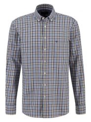 FYNCH-HATTON Koszula - Casual fit - w kolorze niebiesko-pomarańczowym rozmiar: XXL. Niebieskie koszule męskie Fynch-Hatton, xxl, bez wzorów, z bawełny, bez kołnierzyka, bez ramiączek. Za 86.99 zł.