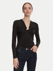 Marciano Guess Bluzka G6YP05 K5118 Czarny Regular Fit. Czarne bluzki damskie Marciano Guess, s, z aplikacjami, z syntetyku, bez kołnierzyka, bez ramiączek. Za 519.99 zł.