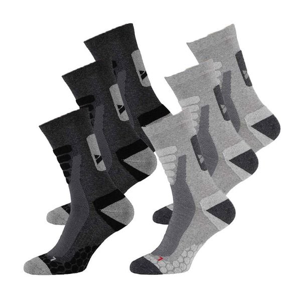Skarpety turystyczne Xtreme 6-pack Multi szary. Szare skarpetki męskie XTREME SOCKSWEAR, bez wzorów. Za 194.99 zł.