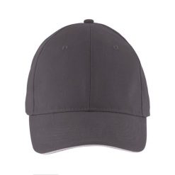 Czapka Z Daszkiem Z 6 Panelami Słonecznymi. Szare czapki z daszkiem damskie SOL'S, bez wzorów. Za 26.99 zł.