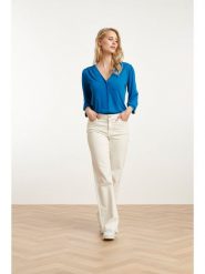 Smashed Lemon Dżinsy - Straight fit - w kolorze białym rozmiar: XL. Białe jeansy damskie Smashed Lemon. Za 147.31 zł.