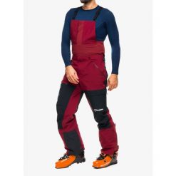 Spodnie skiturowe męskie Berghaus MTN Arete Descnd GTX Bib Pant. Czerwone spodnie materiałowe męskie Berghaus, bez wzorów, sportowe. Za 1,395.99 zł.
