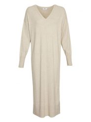 MOSS COPENHAGEN Sukienka "Hermine Rachelle" w kolorze beżowym rozmiar: L/XL. Brązowe sukienki damskie MOSS COPENHAGEN, na imprezę, l, bez wzorów, z wiskozy, klasyczne, bez kołnierzyka, bez ramiączek, maxi. Za 170.87 zł.