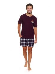 Doctor Nap Piżama w kolorze bordowo-czarnym rozmiar: M. Czarne piżamy męskie Doctor Nap, m, bez wzorów, z bawełny, bez ramiączek. Za 102.99 zł.