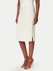 Rinascimento Spódnica ołówkowa CFC0127985003 Biały Slim Fit. Białe spódniczki damskie RINASCIMENTO, m, bez wzorów, z syntetyku, ołówkowe. Za 379.99 zł.