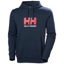 Bluza z kapturem Helly Hansen Logo. Niebieskie bluzy z kapturem męskie Helly Hansen, m. Za 388.00 zł.