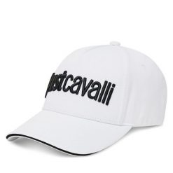 Czapka z daszkiem Just Cavalli. Białe czapki z daszkiem damskie Just Cavalli, bez wzorów. Za 159.99 zł.