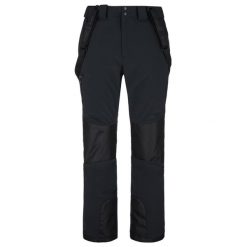 Męskie spodnie narciarskie Kilpi TEAM PANTS-M. Czarne spodnie materiałowe męskie Kilpi, bez wzorów, z nylonu, sportowe. Za 1,041.73 zł.