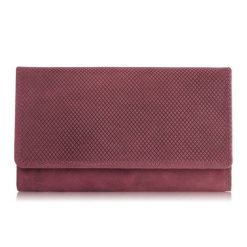 Portfel skórzany różowy vintage Paolo Peruzzi T-113-HCH. Czerwone portfele damskie Paolo Peruzzi, bez wzorów, z materiału. Za 69.99 zł.