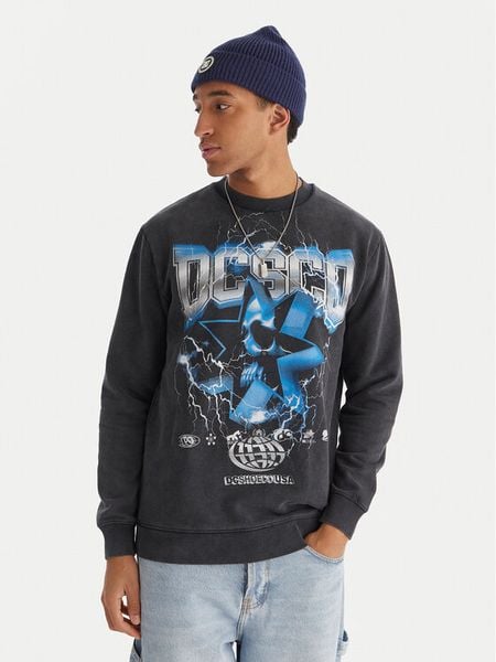 DC Shoes Bluza Skull Shock Crew EDYSF03251 Szary Regular Fit. Szare bluzy bez kaptura męskie DC Shoes, m, z bawełny. Za 319.99 zł.