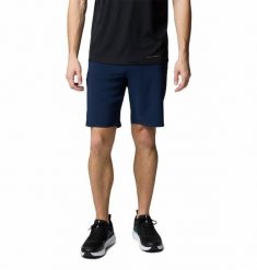 COLUMBIA Spodenki męskie Triple Canyon Short II collegiate navy-32. Niebieskie szorty męskie Columbia, z elastanu, bez kołnierzyka. Za 251.90 zł.