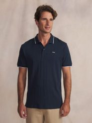Koszulka Polo Męska TBS Simeopol. Niebieskie koszulki polo męskie Tbs, na lato, m, bez wzorów, z bawełny, bez ramiączek. Za 279.00 zł.