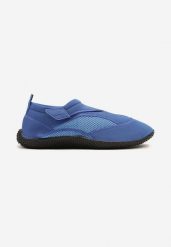 Niebieskie Buty Sportowe z Elastyczną Cholewką do Wody Nimiliara. Niebieskie buty sportowe na co dzień męskie Born2be, na lato, bez zapięcia. Za 34.99 zł.