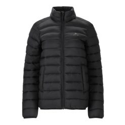 Damska kurtka puchowa Whistler Arubi. Czarne kurtki damskie WHISTLER, bez wzorów, z puchu, bez kaptura. Za 265.50 zł.