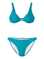 Beco bikini z fiszbiną B-cup petrol. Niebieskie bikini damskie Beco, bez wzorów. Za 240.99 zł.