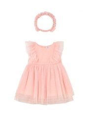 Mayoral Sukienka elegancka 1905 Różowy. Czerwone sukienki dziewczęce Mayoral, bez wzorów, z syntetyku, bez ramiączek. Za 188.99 zł.