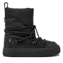 Śniegowce Tommy Hilfiger. Czarne śniegowce damskie Tommy Hilfiger. Za 499.99 zł.