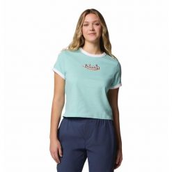 Columbia Koszulka Rolling Bend 2120001325. Niebieskie bluzki sportowe damskie Columbia, xs, bez wzorów, bez ramiączek. Za 78.99 zł.