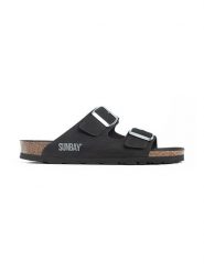 Sunbay Klapki "Trefle" w kolorze czarnym rozmiar: 38. Czarne klapki damskie Sunbay, bez wzorów, bez obcasa. Za 159.95 zł.